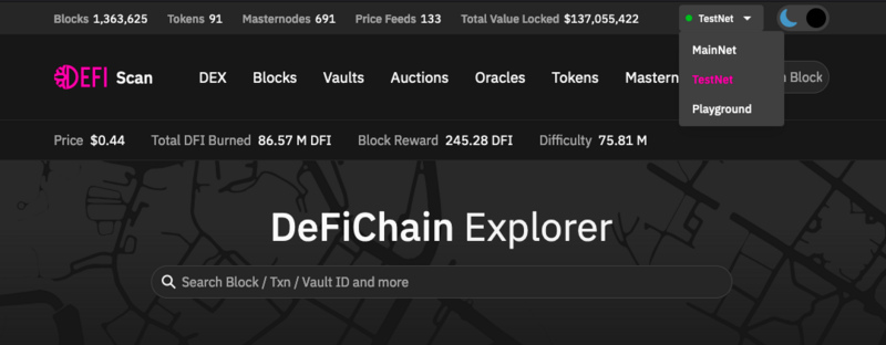 Testnet - defiscan